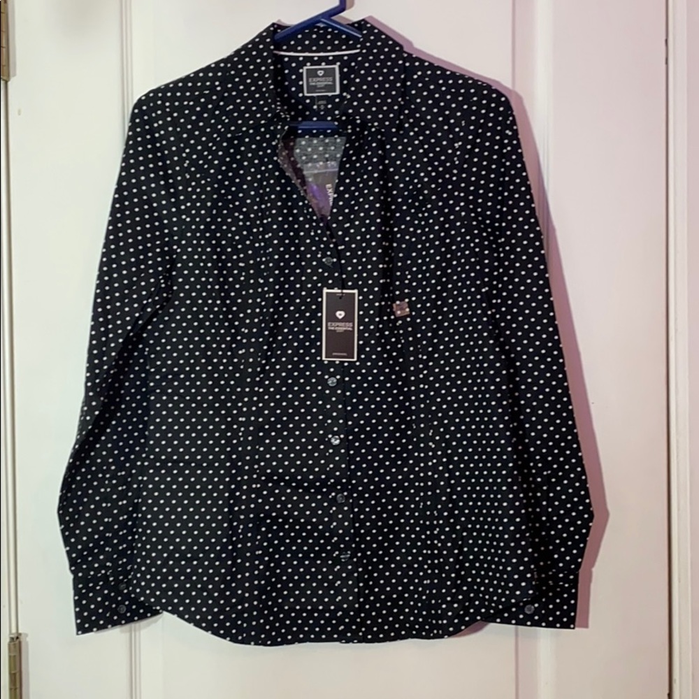 Polkadot Button Down